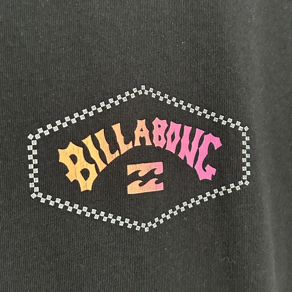 Billabong Mens Premium Tee Black Short Sleeve Graphic Logo T-Shirt‎ Size Medium